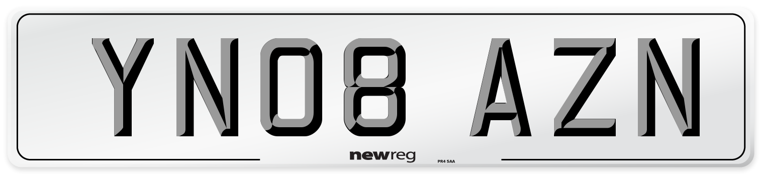 YN08 AZN Number Plate from New Reg